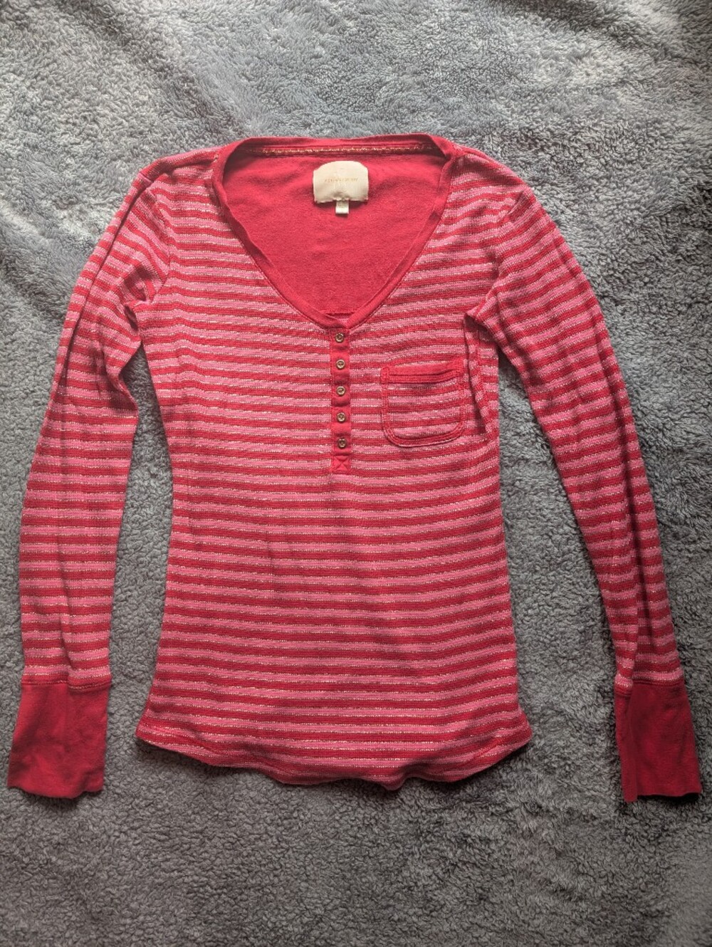 Vintage Victoria's Secret Henley Long Sleeve Size Small